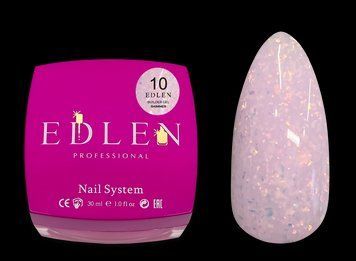Гель для нарощування Edlen Builder gel Shimmer No10, 30 мл (молочно-рожевий із шимером) 25507 фото