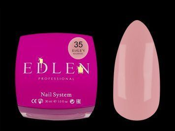 Гель для нарощування Edlen Builder gel Office No35, 30 мл (лілово-бежевий нюд) 25532 фото