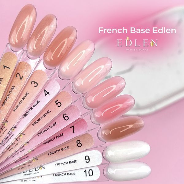 База Edlen French Base No08, 9 мл (бежевий нюд) 25124 фото