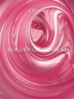 Змінний картридж Edlen Builder gel Pearl №53, 15 мл (рожевий перламутр) 25931 фото
