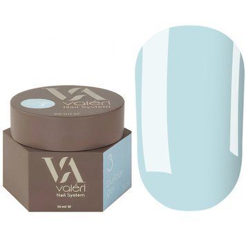 Гель для нарощування Valeri Builder Gel, 30 мл No03 Blue, блакитний NVBG30-003 фото