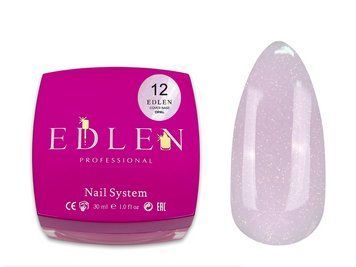 База Edlen Cover Base Opal No12, 30 мл (молочно-рожевий із шимером) 24958 фото