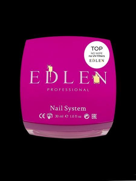 Каучукова база Edlen + Top Edlen no wipe no UV-filters, 30 мл 26210 фото