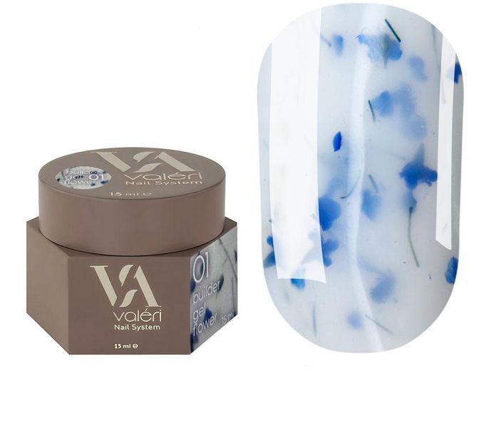 Набір гелів Valeri Flower Gel &mdash; 6 кольорів для квіткового дизайну 26285 фото