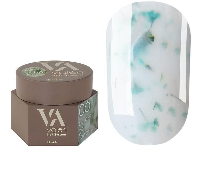 Набір гелів Valeri Flower Gel &mdash; 6 кольорів для квіткового дизайну 26285 фото