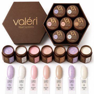 Набір гелів для нарощування нігтів Val&eacute;ri Builder + Dream Gel &mdash; 7 відтінків по 15 мл 26332 фото