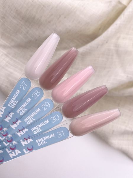 Гель для нарощування нігтів Luna Gel Premium No30, 15 мл (кавово-ліловий) 323-4947 фото
