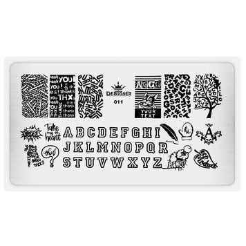 Пластина для стемпінгу Designer №11 (12*6 см) 16664 фото