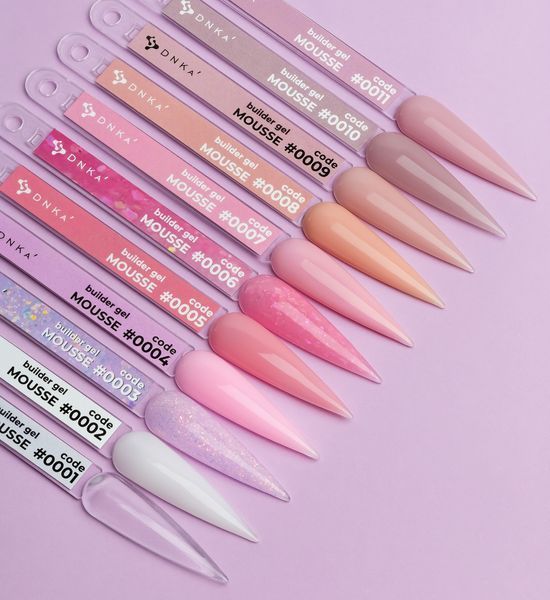 Гель для нарощування нігтів DNKa Builder Gel MOUSSE, 15 мл No0006 FTBGM0006-15 фото