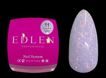 Гель для нарощування Edlen Builder gel Shimmer No11, 30 мл (молочно-ліловий із шимером) 25508 фото