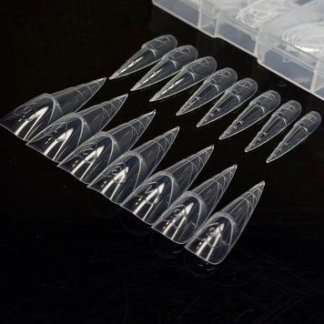 Верхні форми Stiletto для викладного френчу 150 шт (стилет) 17696 фото