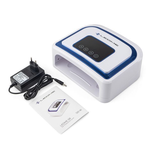 Лампа для манікюру з акумулятором UV/LED LEDME 5В 120W BLUE (оригінал), 120 Вт., синя 24167 фото