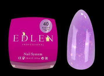 База Edlen Cover Base Pixie No40, 30 мл (бузковий із шимером) 24988 фото