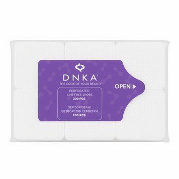 Перфоровані серветки безворсові DNKa Perforated Lint Free Wipes, 200 шт. PW-200 фото