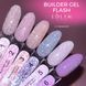 Гель для нарощування світловідбивний Edlen Builder gel Flash No04, 50 мл (сірий із шимером) 25585 фото 3