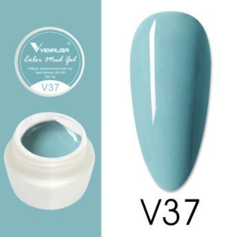 Гель-краска Venalisa Color Mud Gel, 5г, №37 (цвет морской волны) 10794 фото