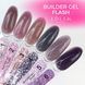 Гель для нарощування світловідбивний Edlen Builder gel Flash No06, 15 мл (лілово-сірий із шимером) 25575 фото 2