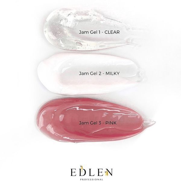 Гель для нарощування Edlen Jam gel No01, 30 мл (прозорий) 25591 фото
