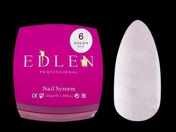 Полігель Edlen Poly gel No06, 50 мл (молочно-рожевий із шимером) 25614 фото