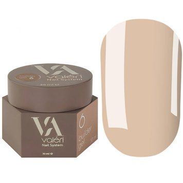 Гель для наращивания Valeri Builder Gel, 30 мл №06 Cacao, беж NVBG30-006 фото
