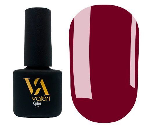 Гель-лак Valeri Color, 6 ml №14 винно-бордовый NVA14 фото