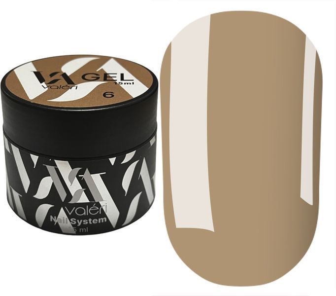 Гель для наращивания Valeri Builder Gel, 30 мл №06 Cacao, беж NVBG30-006 фото