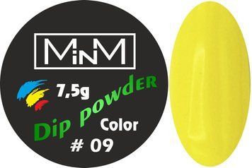 Діп пудра M-in-M Dip Powder 7.5г №09, жовтий насичений 22731 фото
