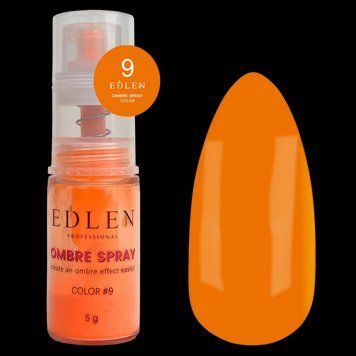 Спрей для ефекту омбре Edlen Ombre Spray Color No9, 5 г (жовтогарячий) 24755 фото