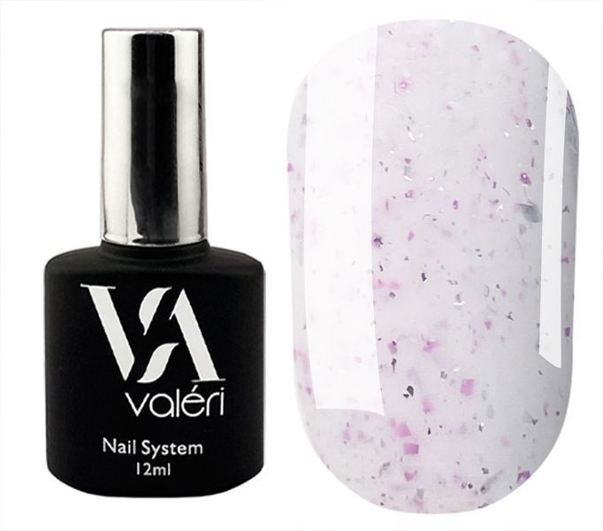 База Valeri Base 12 ml, №81 Shine (молочний з фіолетовим глітером) NVFB12-81 фото
