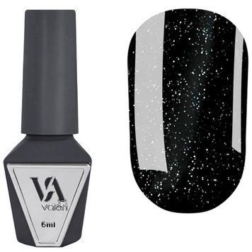 Гель-лак Valeri Color, 6 ml №151 черный с блестками NVA151 фото