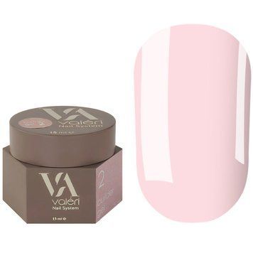 Гель для нарощування Valeri Builder Gel, 15 мл No02 Nude, рожевий NVBG-002 фото