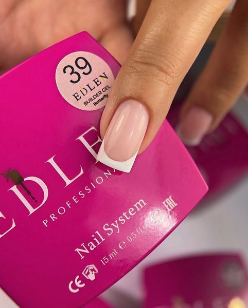 Змінний картридж Edlen Builder gel Butterfly №39, 50 мл (холодний рожевий світлий) 25822 фото