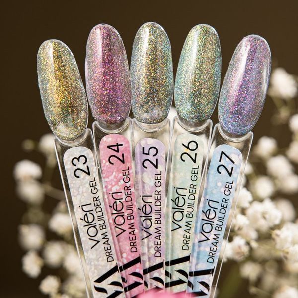 Гель для нарощування Valeri Dream Builder Gel, 30 мл №024, бузковий з рожевим відблиском NVDBG30-24 фото