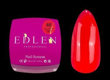 База Edlen Cover Base Neon No46, 30 мл (червоно-рожевий неон) 24994 фото