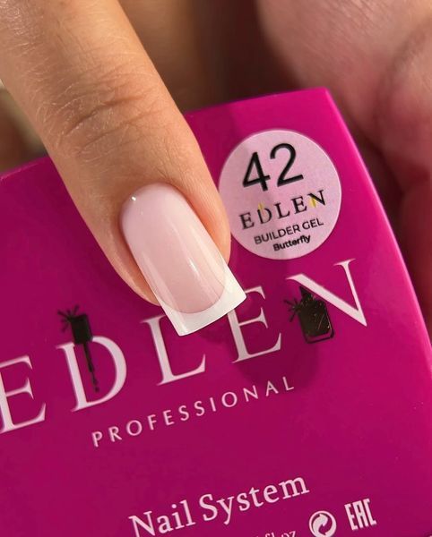 Змінний картридж Edlen Builder gel Butterfly №42, 50 мл (лилово-рожевий) 25825 фото