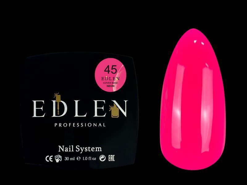 База Edlen Cover Base Neon No45, 30 мл (рожевий неон) 24993 фото