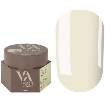 Гель для нарощування Valeri Builder Gel, 15 мл No25 (вершково-жовтий) NVBG-025 фото
