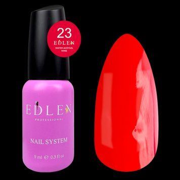 Рідкий акрил-гель Edlen Water Acrygel Wine №23, 9 мл (красный) 25344 фото