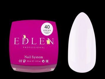 Гель для нарощування Edlen Builder gel Butterfly №40, 30 мл (молочно-ліловий) 25837 фото