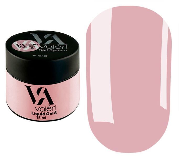 Рідкий гель Vaлерi Liquid Gel, 15 мл No08, приглушений рожевий NVLG15-08 фото