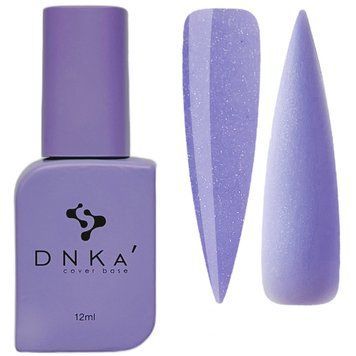 Камуфлююча кольорова база DNKa Cover Base, 12 мл №0015 Cosmic Волошковий зі срібним шимером DNKA0015 фото