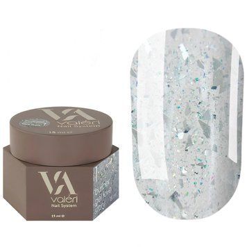 Гель для нарощування Valeri Builder Gel Love Story, 15 мл No01, молочний із поталлю NVBGLS15-01 фото