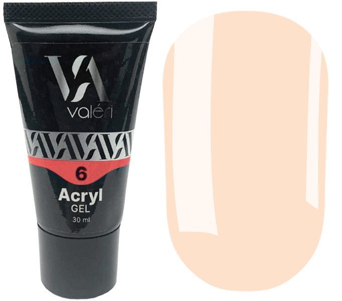 Акрил-гель Valeri Acryl Gel, 30 ml №06, рожево-персиковий NVAG30-06 фото