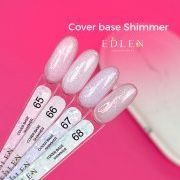 База Edlen Cover Base Shimmer No65, 9 мл (молочний з персиковою поталлю) 24843 фото