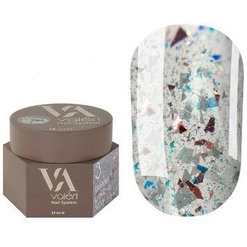 Гель для нарощування Valeri Builder Gel Love Story, 15 мл No03, молочно-рожевий із поталлю NVBGLS15-03 фото