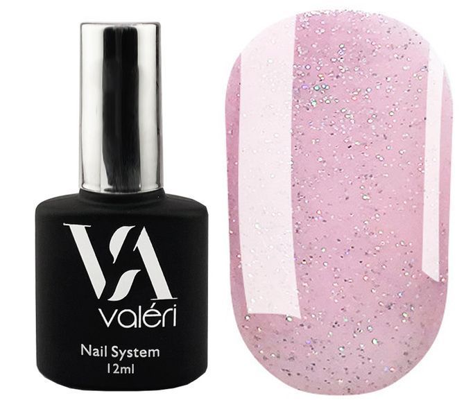 База Valeri Base 12 ml, №21 French нежно-розовый с серебряным шиммером NVFB12-21 фото