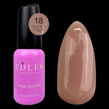 Рідкий акрил-гель Edlen Water Acrygel Nude №18, 9 мл (мокко) 25339 фото