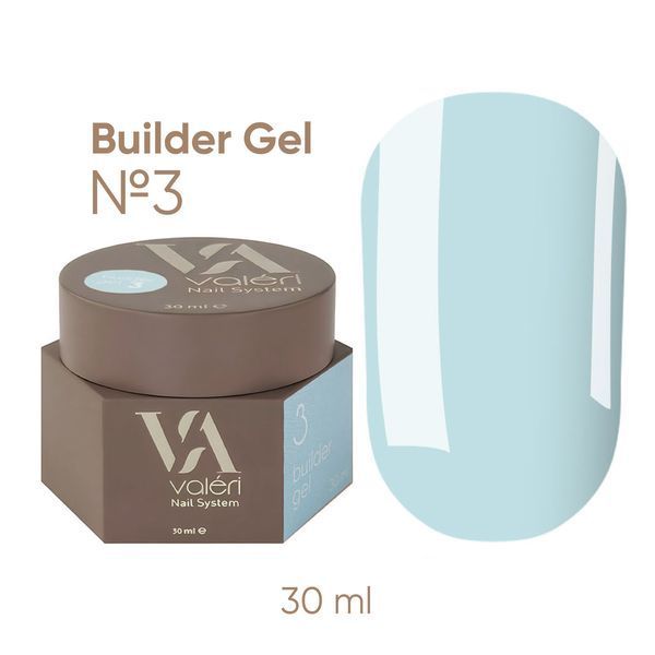 Набір гелів для нарощування нігтів Val&eacute;ri Builder Gel &mdash; 7 відтінків по 30 мл (Nude, Milk, Clear, Cacao, Blue) 26284 фото