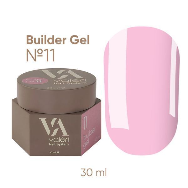 Набір гелів для нарощування нігтів Val&eacute;ri Builder Gel &mdash; 7 відтінків по 30 мл (Nude, Milk, Clear, Cacao, Blue) 26284 фото