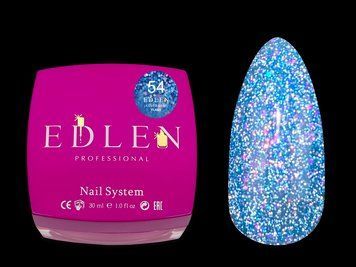 База світловідбивна Edlen Cover Base Flash No54, 30 мл (синій) 25002 фото